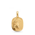18K Gold Pendant Jesus Icon
