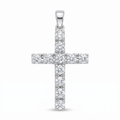 Diamond White Gold Cross Pendant