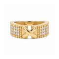 18K Yellow Gold Cubic Zirconia Ring