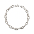 18K White Gold Chain Bracelet