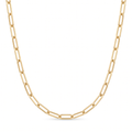 18K Yellow Gold Chain Necklace