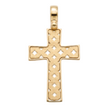 18K Yellow Gold Cross Pendant