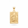 18K Yellow Gold Jesus Icon Pendant