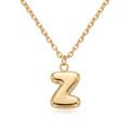 18K Yellow Gold Letter Z Chain Necklace