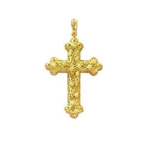 18k Gold Cross Pendant