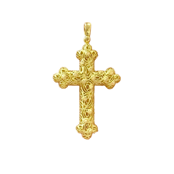 18k Gold Cross Pendant