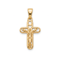 18K Yellow Gold Crucifix Pendant