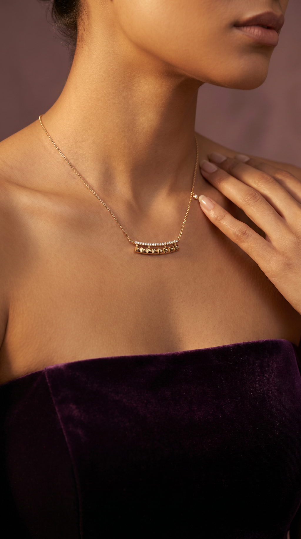 Diamond Yellow Gold Necklace