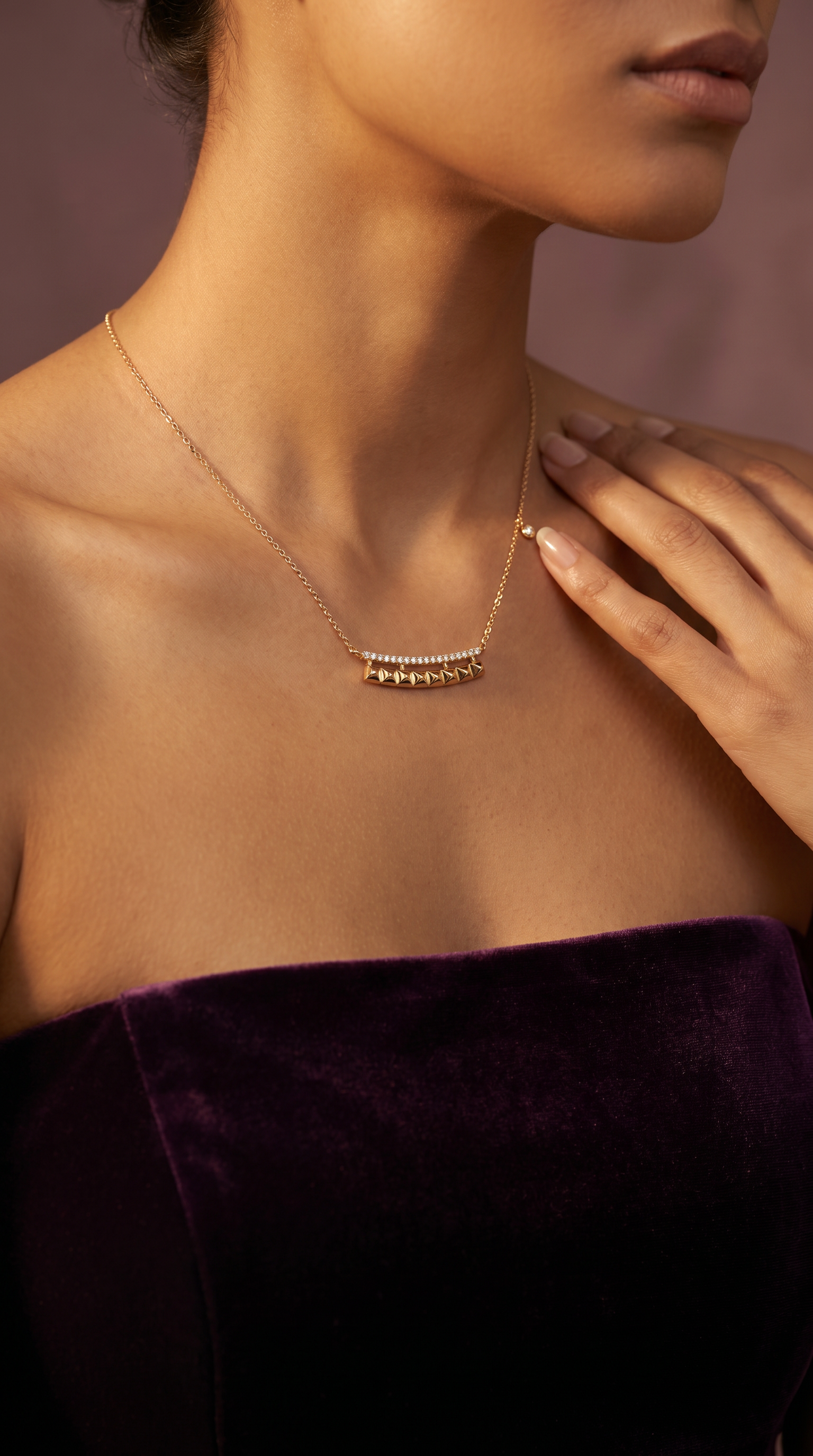Diamond Yellow Gold Necklace