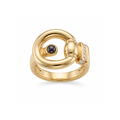 18K Yellow Gold Cubic Zirconia Ring