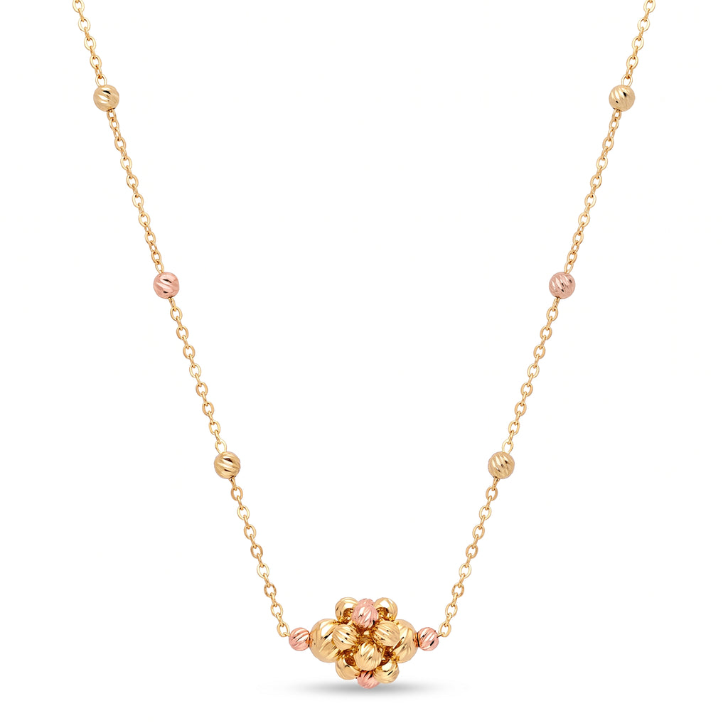 18K Two Tone Gold Chain Necklace