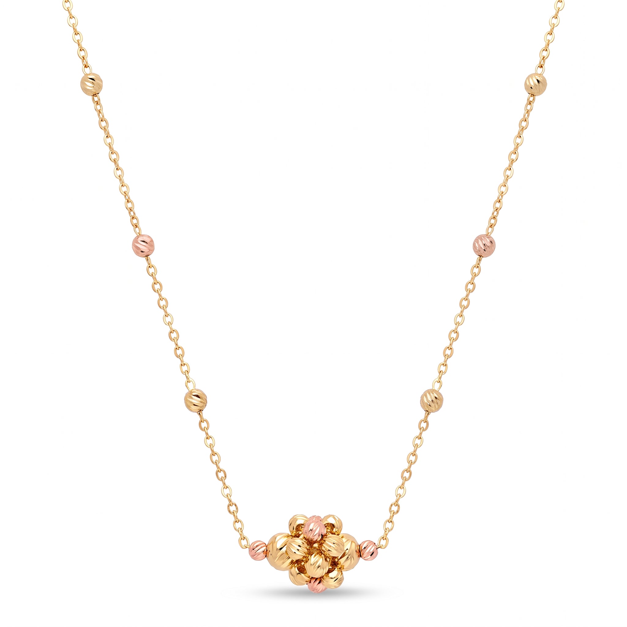 18K Two Tone Gold Chain Necklace