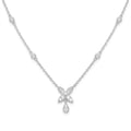 Diamond White Gold Butterfly Pendant Necklace
