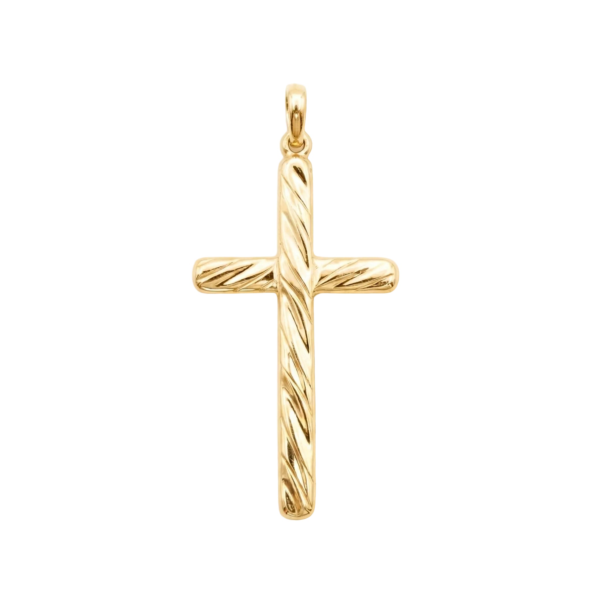 18k Yellow Gold Cross Pendant
