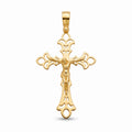 18K Yellow Gold Crucifix Pendant