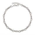 18K White Gold Chain Bracelet