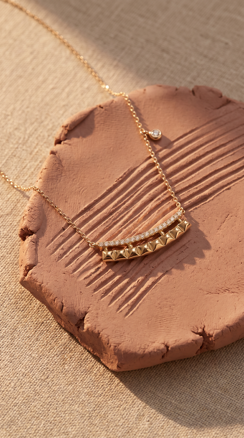 Diamond Yellow Gold Necklace