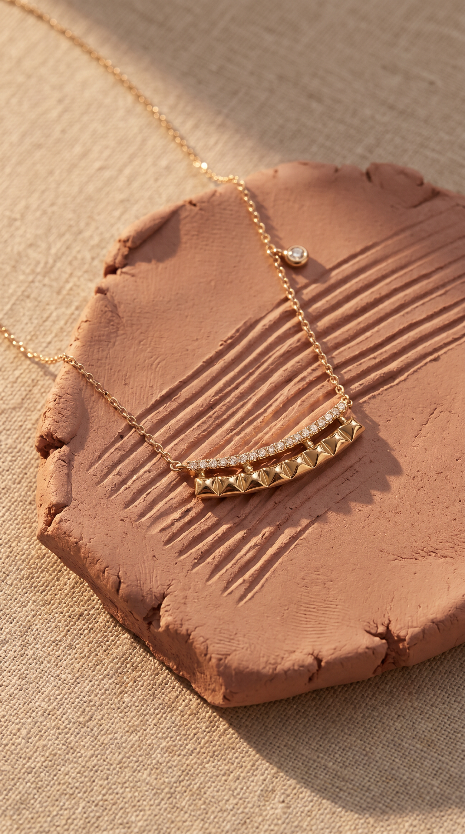 Diamond Yellow Gold Necklace