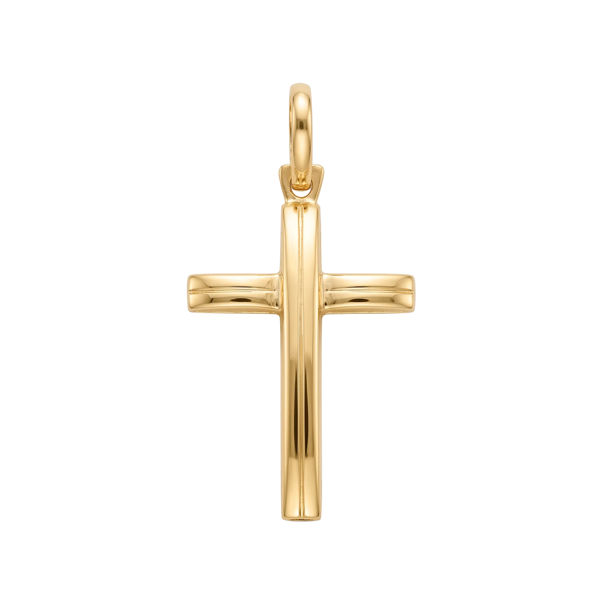 18K Yellow Gold Cross Pendant