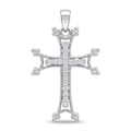 Diamond White Gold Cross Pendant