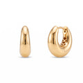 18K Yellow Gold Circle Hoop Earring