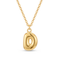 18K Yellow Gold Letter D Chain Necklace