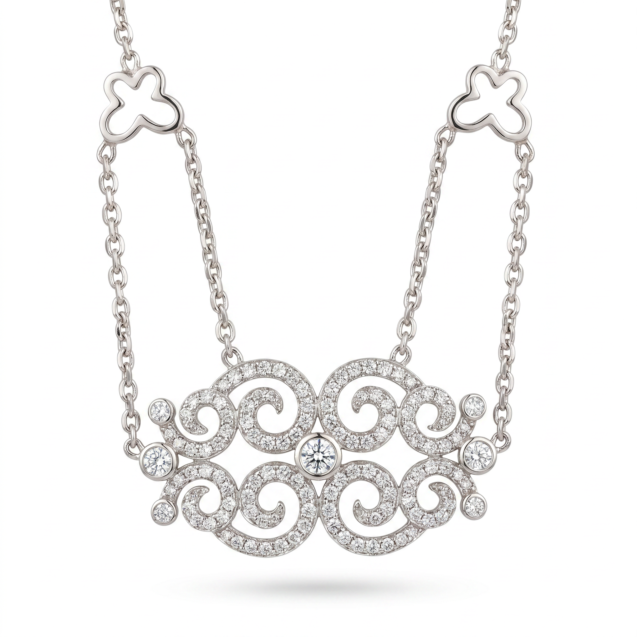 Diamond White Gold Necklace