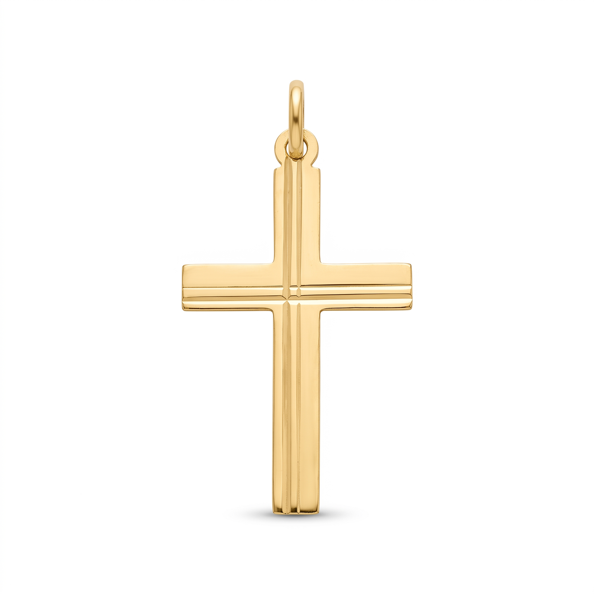 18K Yellow Gold Cross Pendant