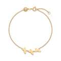 18K Yellow Gold Butterfly Chain Bracelet