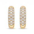 Diamond Yellow Gold Hoop Earrings
