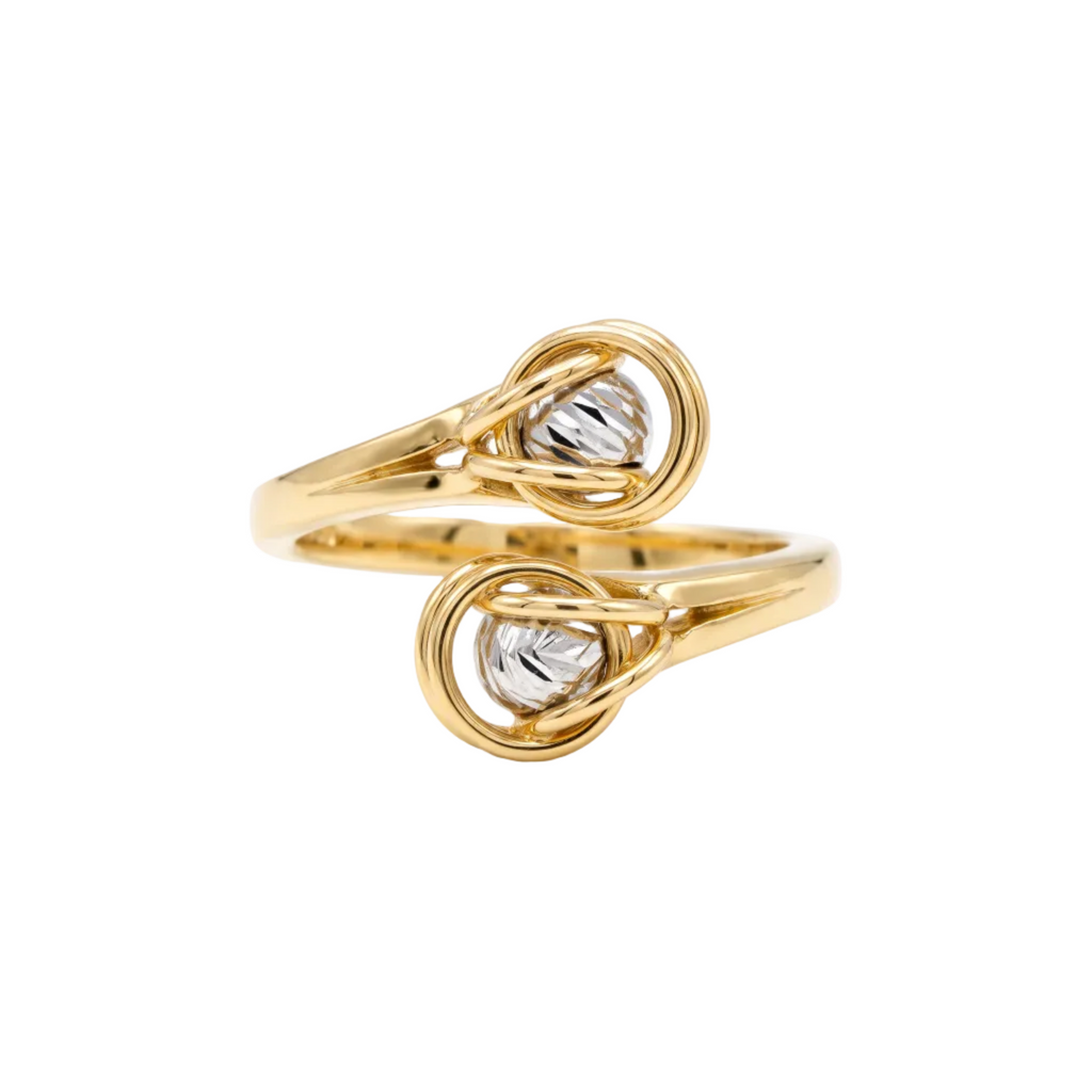 18K Two Tone Gold Ring