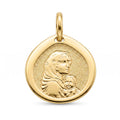 18K Yellow Gold St. Mary & Jesus Icon Pendant