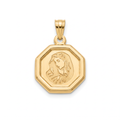 18K Yellow Gold St. Mary Icon Pendant