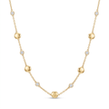 18K Yellow Gold Cubic Zirconia Necklace