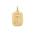 18K Yellow Gold Pendant St. Mary Icon