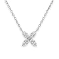Diamond White Gold Butterfly Wing Chain Necklace