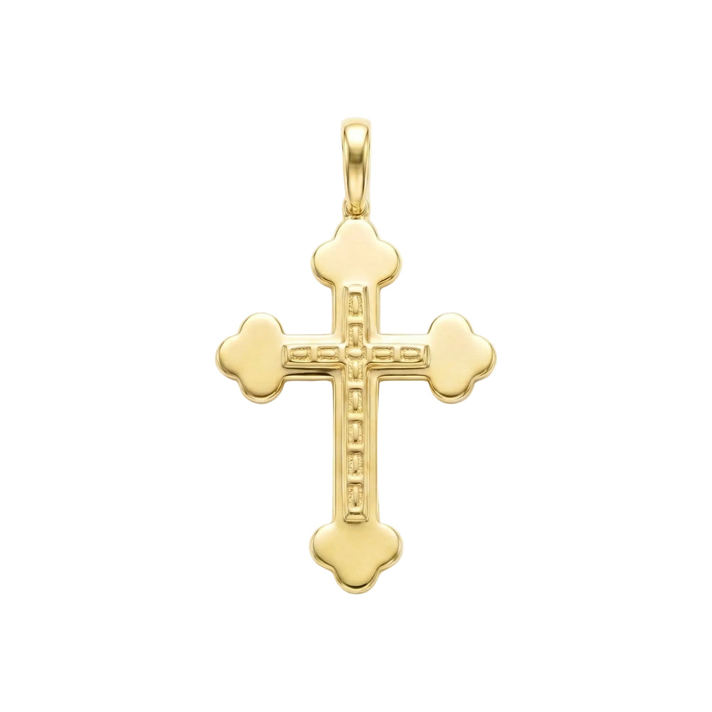 18K Yellow Gold Cross Pendant