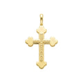 18K Yellow Gold Cross Pendant