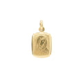 18K Yellow Gold St. Mary Icon Pendant