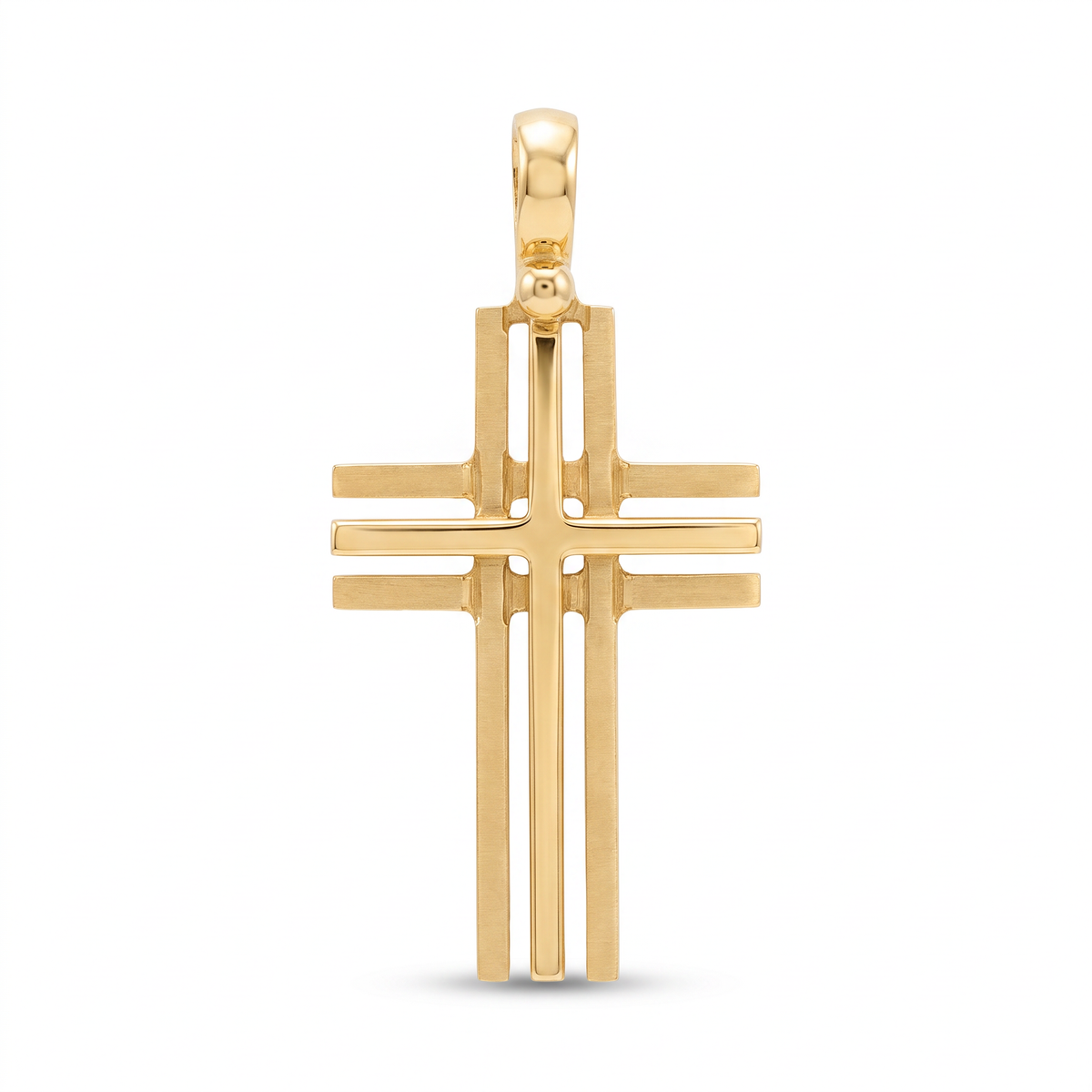 18K Yellow Gold Cross Pendant