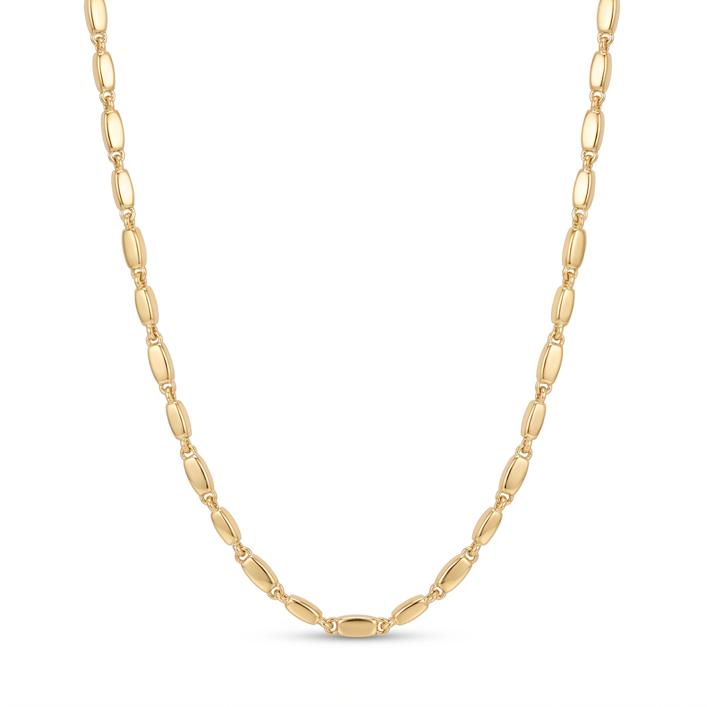 18K Yellow Gold Chain Necklace