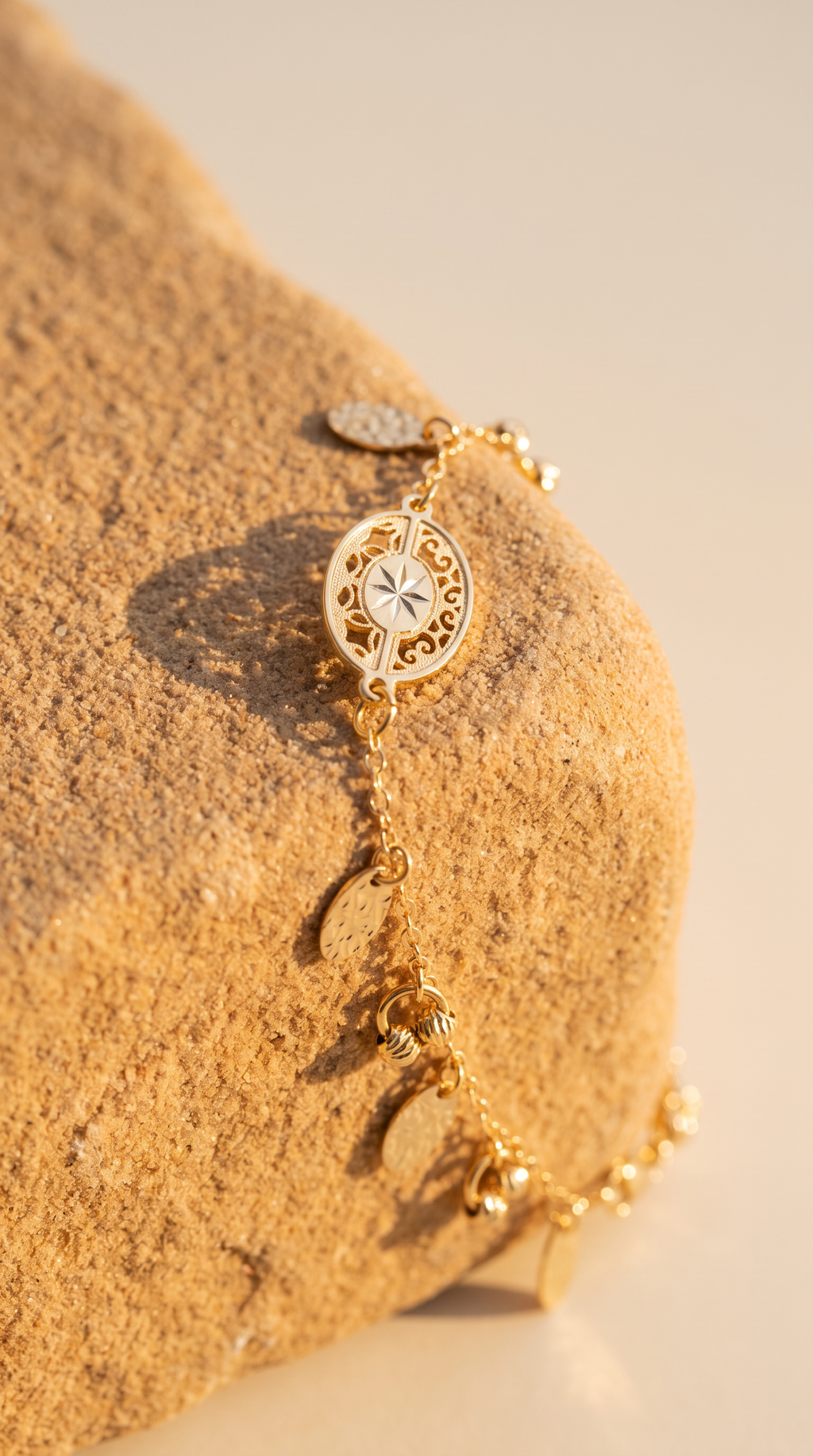 18K Yellow Gold Chain Bracelet