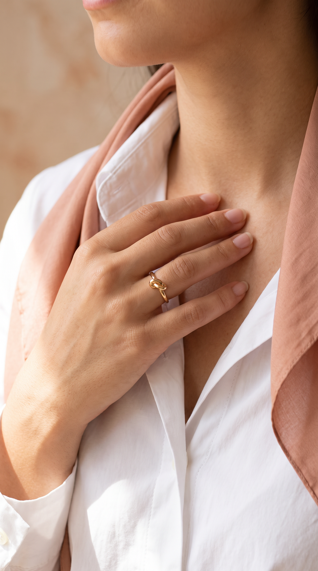 18K Yellow Gold Knot Ring