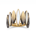18K Yellow Gold Enamel Ring
