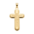 18K Yellow Gold Cross Pendant