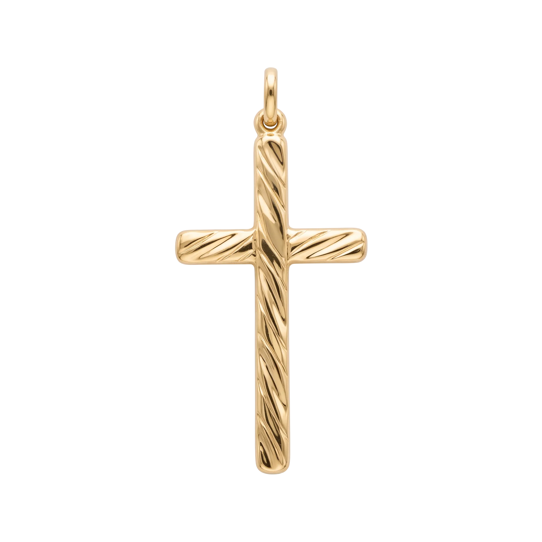 18k Yellow Gold Cross Pendant