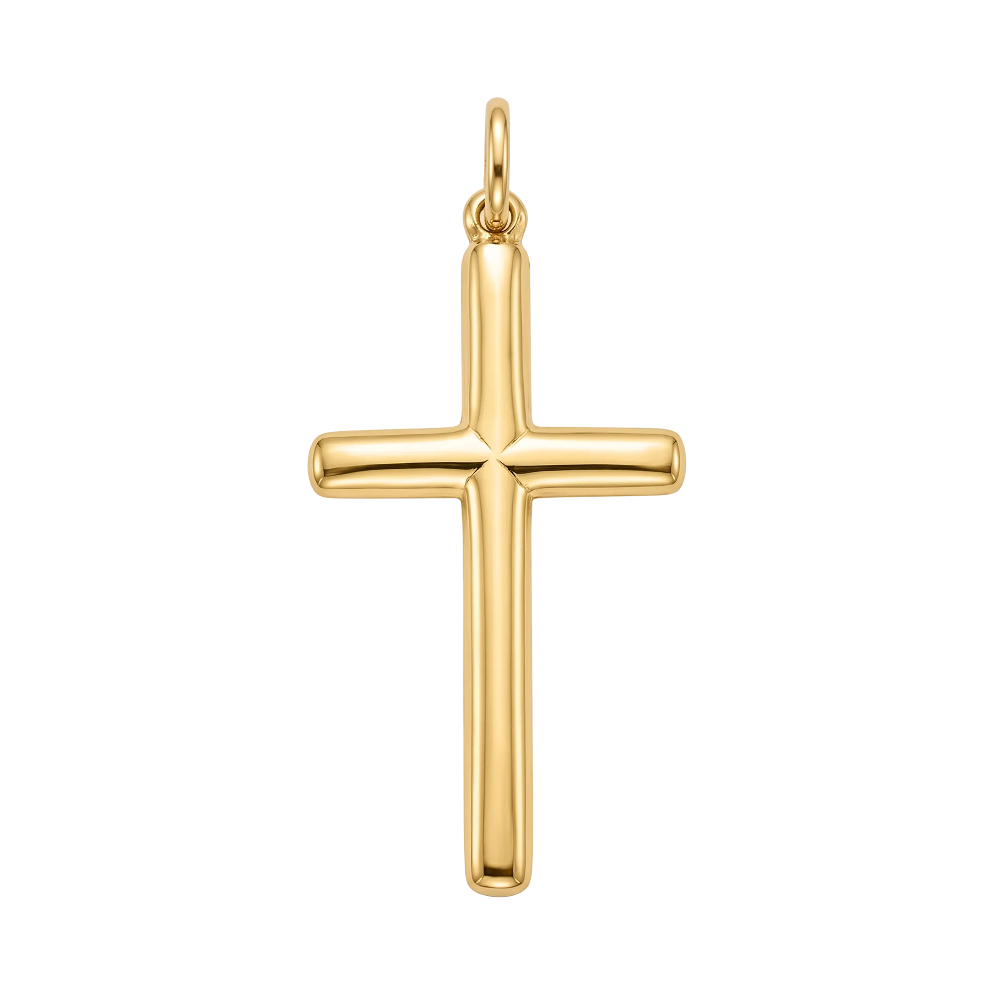 18K Yellow Gold Cross Pendant