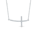 Diamond White Gold Cross Necklace