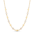 18K Yellow Gold Mother Of Pearl Chain Necklace