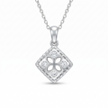 Diamond White Gold Reversible Necklace